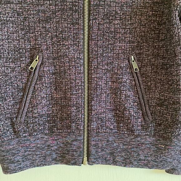 Free People Naomi Full Zip Sweater Sports Jacket Purple Black Size XS - Picture 6 of 12